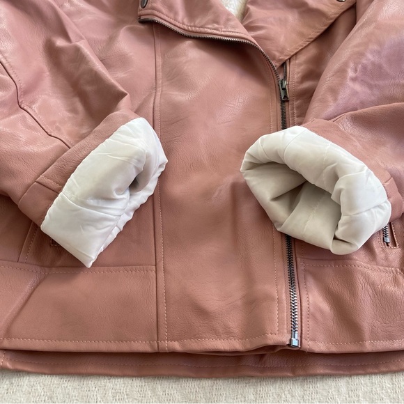 Sebby Collection Faux Fur/Leather Moto Jacket - Picture 10 of 14